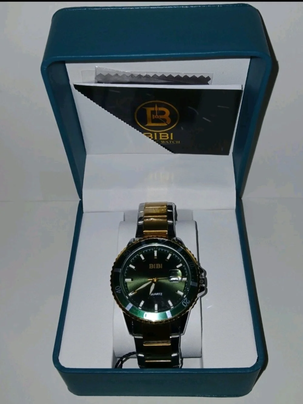 BiBi Rose Gold Skeleton Mechanical Watch with Black Strap and Red Accents